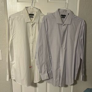 2 Pack CK Calvin Klein slim fit infinite non iron 18.5x34/35